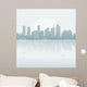 Silhouette background city Wall Mural