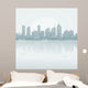 Silhouette background city Wall Mural