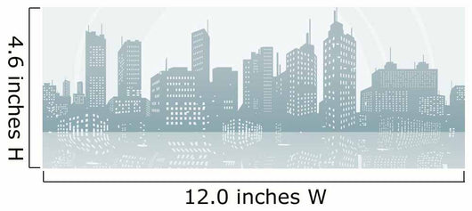 Silhouette background city Wall Mural