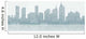 Silhouette background city Wall Mural