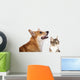 dog and cat Wall Decal