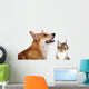 dog and cat Wall Decal