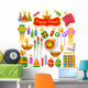 Colorful firecracker for Diwali holiday fun Wall Decal