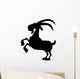 Ram Silhouette Illustration White Wall Decal