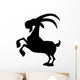 Ram Silhouette Illustration White Wall Decal
