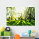 Summer Forest with Sun Wall Decal