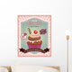 Vintage Cupcake Poster Wall Decal