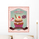 Vintage Cupcake Poster Wall Decal