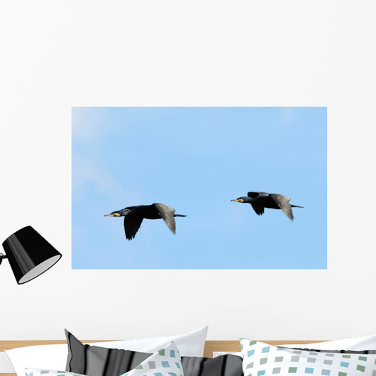 Cormorants Flight Wall Decal