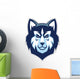 Husky Dog Head Mascot Wall Decal
