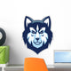 Husky Dog Head Mascot Wall Decal