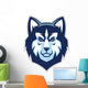 Husky Dog Head Mascot Wall Decal