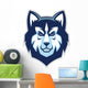 Husky Dog Head Mascot Wall Decal