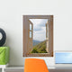 View From an Old White Window Wall Mural