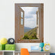 View From an Old White Window Wall Mural
