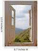 View From an Old White Window Wall Mural