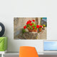 Geraniums Pots Wall Decal