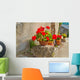 Geraniums Pots Wall Decal