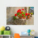 Geraniums Pots Wall Decal