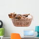 Two Yorkshire Terrier Basket Wall Decal
