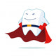 Super Hero Tooth Wall Decal