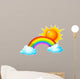 Sunny rainbow Wall Decal