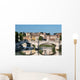 St. Angelo Bridge  and the Trastevere district in Rome. Wall Mural