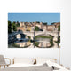 St. Angelo Bridge  and the Trastevere district in Rome. Wall Mural