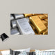 Silver Ingot and Gold Wall Decal