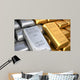 Silver Ingot and Gold Wall Decal