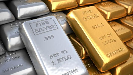 Silver Ingot and Gold Wall Decal