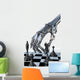 Robot or Cyborg Plays a Chess. High Technology 3D Illustration Wall Decal