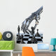 Robot or Cyborg Plays a Chess. High Technology 3D Illustration Wall Decal