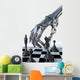 Robot or Cyborg Plays a Chess. High Technology 3D Illustration Wall Decal