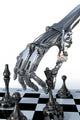 Robot Or Cyborg Plays A Chess. High Technology 3D Illustration Wall Decal