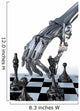Robot or Cyborg Plays a Chess. High Technology 3D Illustration Wall Decal