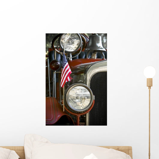 Antique Fire Truck Wall Mural
