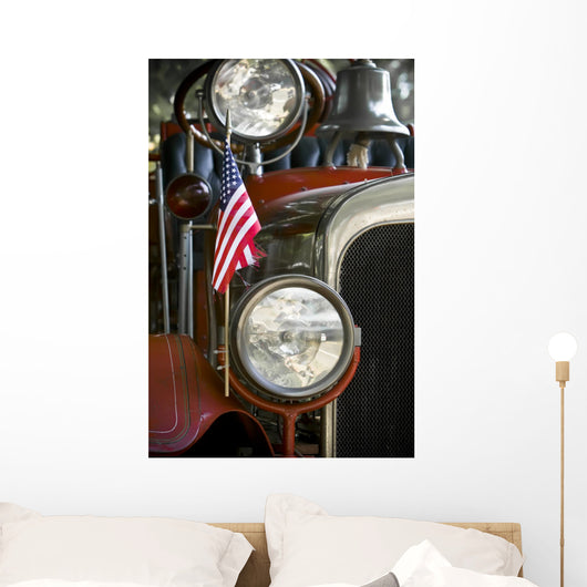 Antique Fire Truck Wall Mural