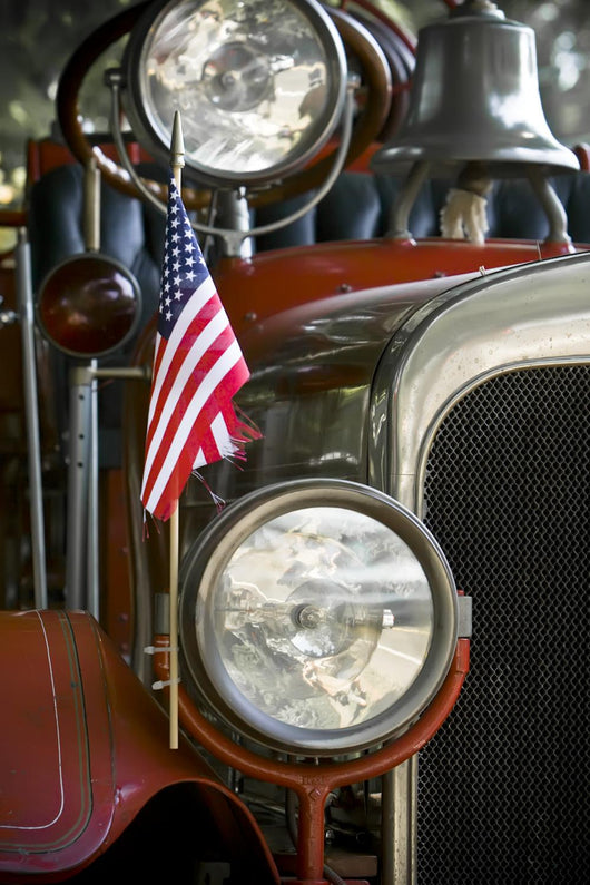 Antique Fire Truck Wall Decal