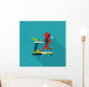 Treadmill Flat Icon with Long Shadow,eps10 Wall Mural