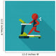 Treadmill Flat Icon with Long Shadow,eps10 Wall Mural
