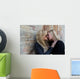 women flirting Wall Mural