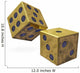 Gold Rolling Casino Dice Wall Decal