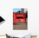road closed sign Wall Mural