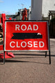 Road Closed Sign Wall Decal