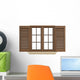 Wooden Window White Wall Decal