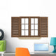 Wooden Window White Wall Decal