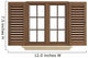 Wooden Window White Wall Decal