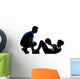 Man Woman Exercising Weights Wall Decal