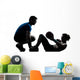 Man Woman Exercising Weights Wall Decal